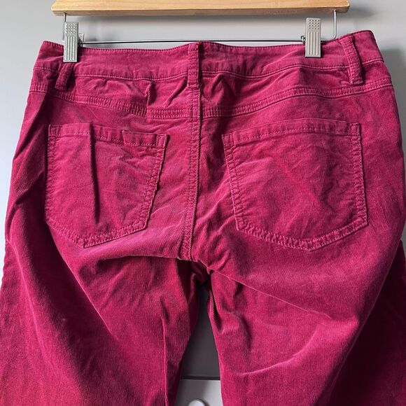 CAbi Pants Womens 6 Red Corduroy Stretch 5-Pocket Skinny Straight Style 160 - Picture 8 of 14